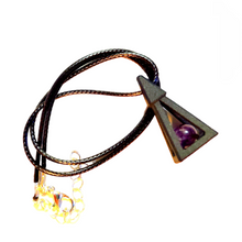 Load image into Gallery viewer, 4 X Pyramid Energy Pendant with Crystal®
