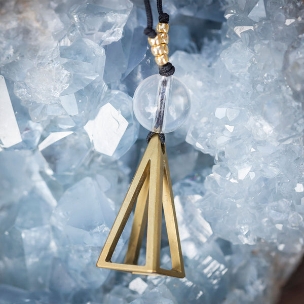 Pyramid Gioiello® con sfera di quarzo ialino