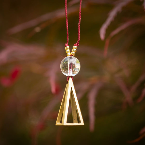 Pyramid Gioiello® con sfera di quarzo ialino