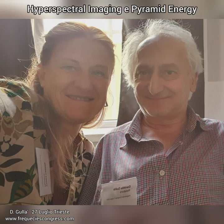 MOVIMENTI ENERGETICI DI UN RAGAZZO IN PIRAMIDE FILMATI DA DANIELE GULLA' CON HYPERSPECTRAL IMAGING AL CONGRESSO FREQUENCIES 27.07.2022